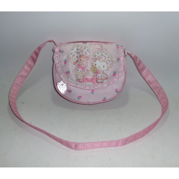Sanrio Other - Sanrio Strawberry Shortcake & Hello Kitty Pink Pouch Bag – Japan Exclusive – Use